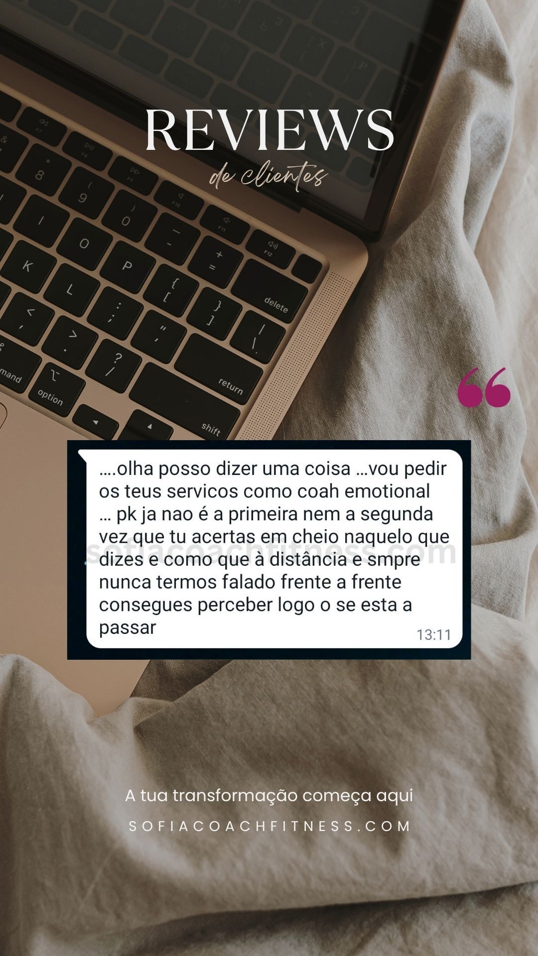 Testemunho de emagrecimento saudável com coaching fitness online
